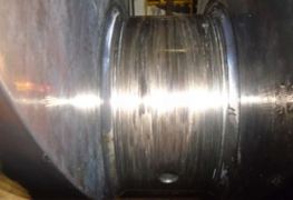 Wartsila 4L20 Crankshaft before repair 