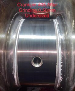 Wartsila 6R32 Crankshaft after Grinding & Polishing