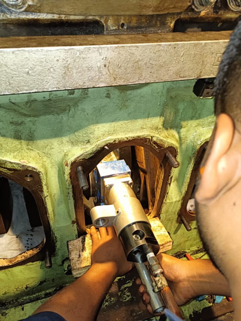 Polishing of CR Pin after Onsite Grinding